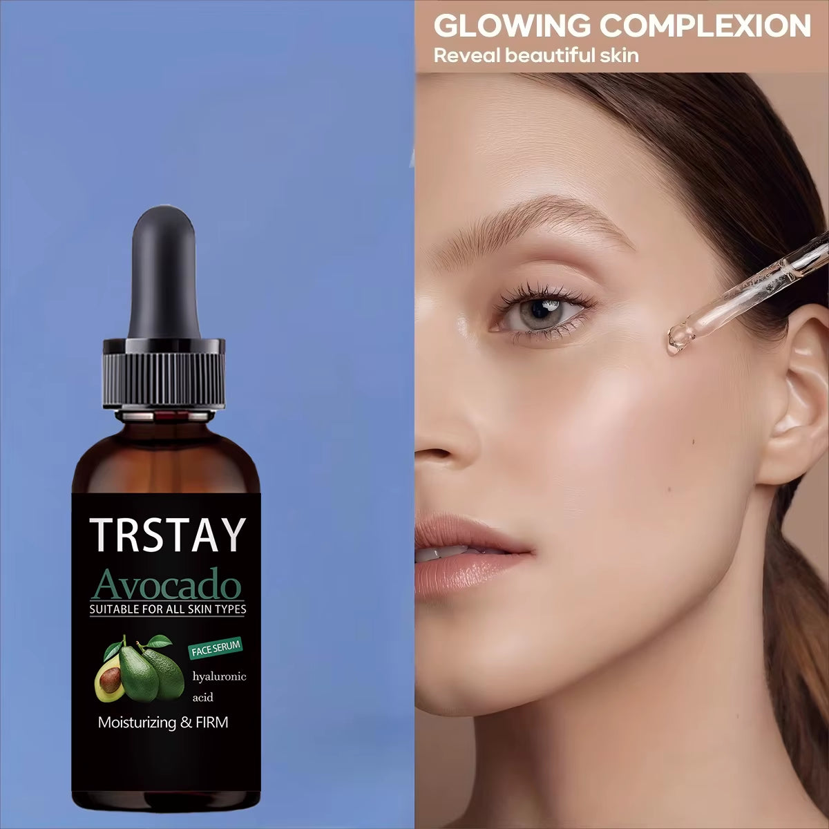 5Ml/15Ml/30Ml/50Ml/Hyaluronic Acid Avocado Anti-Aging Shrinkage of Pores Whitening Moisturizing Essence Oil Cuticle Oil Control